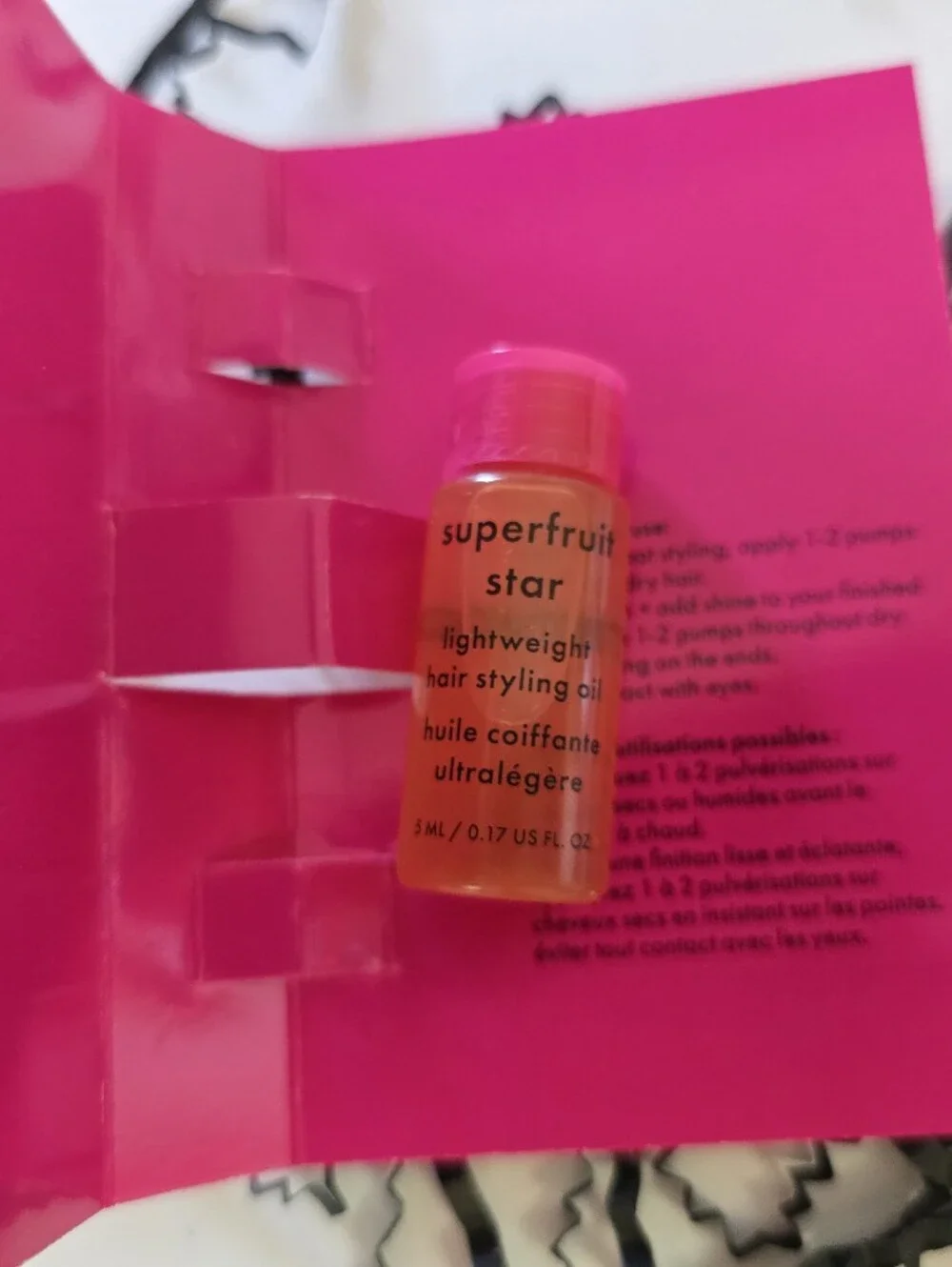 Amika Superfruit Star Lightweight Hair Styling Oil 5mL New